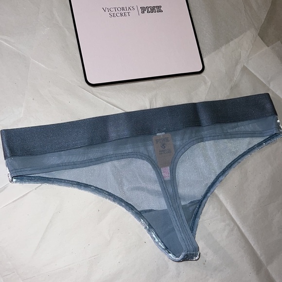 UNISEX PINK Victoria’s Secret VELVET THONG Underwear XL - Picture 10 of 13